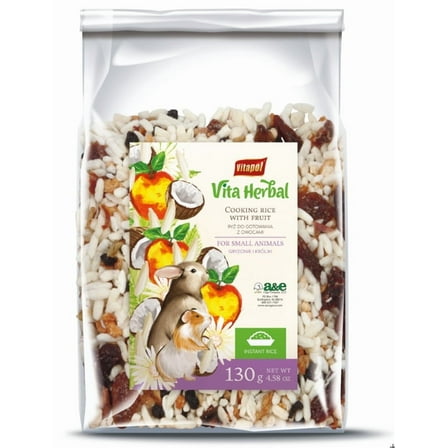 AE Cage Company Vita Herbal Cooking Rice with Fruit for Small Animals [Small Pet Guinea Pig Treats, Small Pet Rabbit Treats, New Small Pet Supplies, Small Pet Supplies] 1 count
