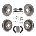 thumbnail image 1 of Transit Auto Front Rear Disc Brake Rotors Ceramic Pads and Drum Kit (7Pc) for Car Honda Accord K8T-102804, 1 of 11