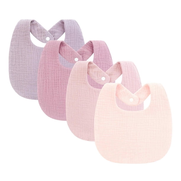 Newborn Drooling Apron Breathable Cotton Bib Soft Burp Cloths Nursing Bib Feeding Bib for Infant Toddlers 0-1 Year I