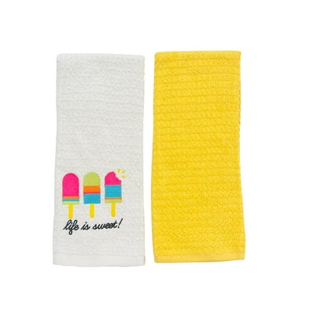

Serafina Home Life Is Sweet Popsicle Kitchen Towel Set Of 2