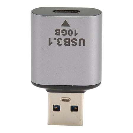 USB 3.1 Adapter, Aluminum Alloy 10Gbps Compact Portable USB 3.1 To USB ...