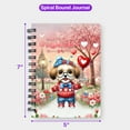 thumbnail image 5 of Happy Valentine’s Day Adorable Havanese Puppy Holding Heart Balloon Spiral Bound Journal Havanese Dog Lover Gifts Idea 5x7in Spiral Notebook - 00030, 5 of 5