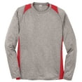 thumbnail image 5 of Yellow Rooster Men's Long Sleeve Heather Colorblock Contender T-Shirt Vintage H./True Red L, 5 of 6