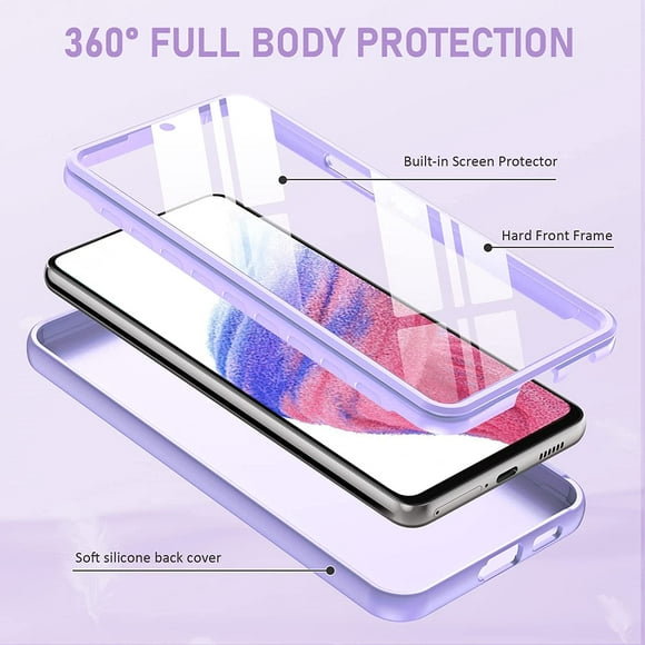 for Samsung Galaxy A53 5G Case: Clear Samsung A53 5G UW Case Shockproof Protective Phone Cases - Soft Silicone TPU Slim