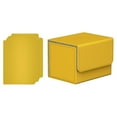 thumbnail image 1 of Caja de almacenamiento para barajas de cartas, organizador de piel sintética, para intercambiar Amarillo, 1 of 9