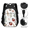thumbnail image 3 of Balery Watercolor Ladybug Mochila con carga USB para hombre y mujer - Mochila impermeable y antirrobo para laptop con puerto USB para viajes, trabajo, 3 of 7