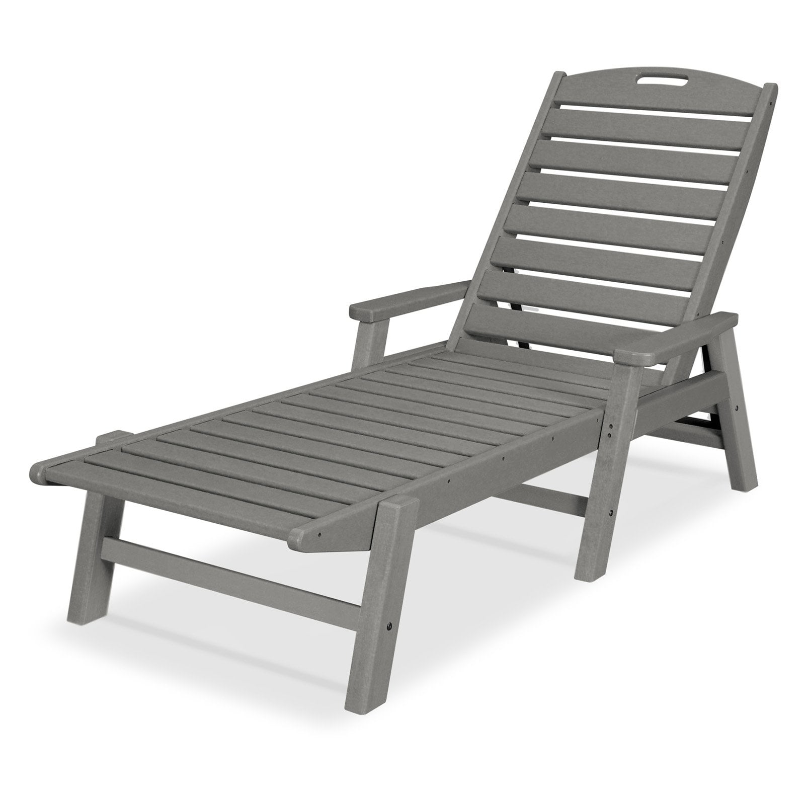 POLYWOOD® Ocean Shores Recycled Plastic Outdoor Chaise ...