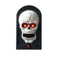 thumbnail image 5 of Halloween Skull Doorbell Animated Skeleton Head Door Bell Decoration with Light-Up Eyes for Haunted House Halloween Party Prop, 5 of 8