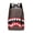 Brown mouth, variant on Checkered Shark Print Backpack, Casual PU Leather School Bag, Laptop Backpack for Teens, 2 Colors