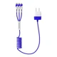 thumbnail image 1 of Cargador De Pared 3 En 1 Micro Usb, Tipo C, 8 Pin Gowin, 1 of 1