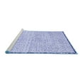 thumbnail image 2 of Ahgly Company Machine Washable Indoor Rectangle Abstract Blue Modern Area Rugs, 7' x 9', 2 of 4
