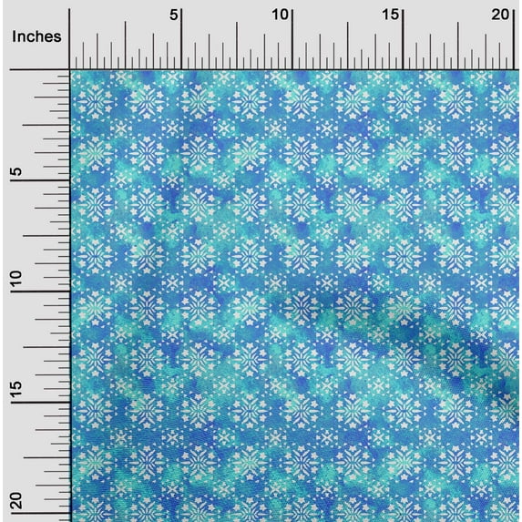 oneOone Silk Tabby Turquoise Green Fabric Batik Fabric For Sewing Printed Craft Fabric By The Yard 42 Inch Wide