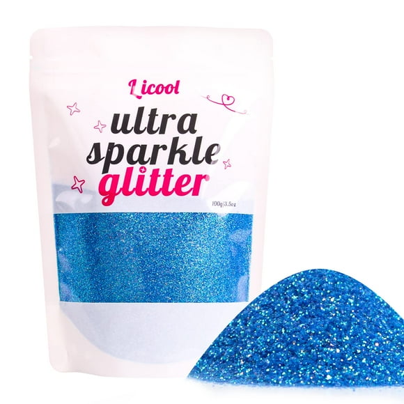 Paquete de purpurina LICOOL Iridiscente Rainbow Fine, 100 g, para manualidades