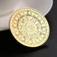 thumbnail image 3 of Regalo de colección de monedas conmemorativas chapadas en oro de 12 Constelaciones (Sagitario) JShteea Libre de BPA, 3 of 9