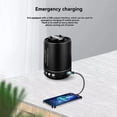 thumbnail image 2 of Altavoz Bluetooth con Manivela, Radio AM/FM Portátil de Emergencia, Altavoz Inalámbrico para Acampar Al Aire Libre, Color Negro., 2 of 5