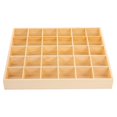 thumbnail image 1 of Earring Organizer Stackable Wood Jewelry Tray With 30 Compartments Display Tray Organizer For Jewelry Necklace Earring Drawer Dresser, 1 of 4