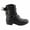 Black, variant on Milwaukee Leather MBL9313 Women's Black Leather Harness Zip-Up Motorcycle Rider Boots w/ Back Laces 10