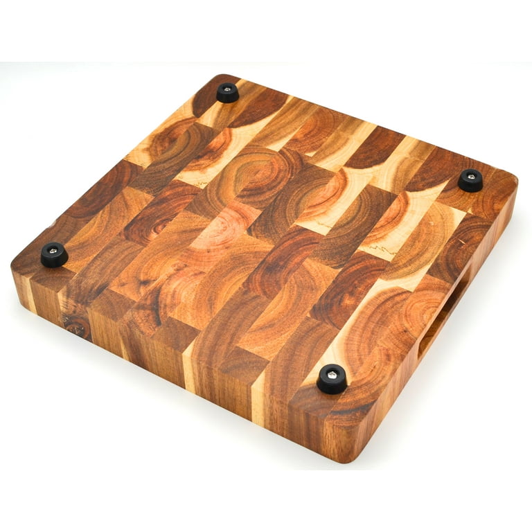  YSTKC Rubber Wood Cutting Board with Handle 13 x 7.5