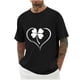 thumbnail image 1 of Blusas y camisas de manga corta con cuello redondo para hombre. Blusa de poliéster con hombros caídos y cuello redondo con estampado del Día de San Patricio., 1 of 3