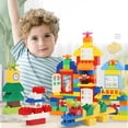 thumbnail image 5 of Bloques de construcción grandes para niños, construcción creativa apilable, juego de ladrillos grandes para pensamiento lógico, educación temprana, 70 Uds., 5 of 5