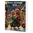 thumbnail image 3 of Christmas Advent Calendar 2025, 24PCS Hanging Chicken Owl Ornaments Countdown Calendar with Santa Claus Design for Kids Family Holiday Gift Home Decoration, 3 of 5
