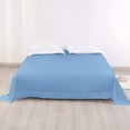 thumbnail image 2 of Yarns of Cotton Premium Hotel Quality 1-Piece Flat Sheet, Luxury and Softest 600 Thread Count Egyptian Quality Bedding Flat Sheet, Wrinkle-Free, Stain-Resistant, Sky Blue, RV King, Pack of 4, 2 of 5