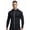 Pure black, variant on Men's Lightweight Zip-Up Hoodie Jacket, Athletic Workout Sports Sweatshirt Activewear Running Track Top for Hiking, Outdoor Training, Golf, Casual Fishing