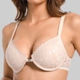 thumbnail image 6 of Women Bras Ladies Traceless Comfortable No Steel Ring Breathable Gathering Bra Woman Underwear Sports Bra Beige S, 6 of 6