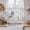 Gray, variant on Easter Kitchen Curtain for Berdoom Living Room Cafe 45 Inch Length, Farmhouse Spring Rabbit Eggs Flowers Leaf Wood Tiers Curtains Light Filtering Drapes Rod Pocket Window Treatment 2 Panels 52"Wx45"L