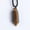 Natural Tiger's Eye Stone Quartz, variant on Natural Quartz Stone Pendulum Hexagonal Pendant Crystal Healing Reiki Necklace-Ghost Phantom