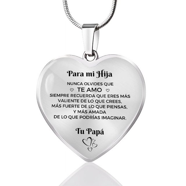 Collar de acero inoxidable con colgante de corazón de melocotón y llavero de amor, regalo de Navidad con personalidad