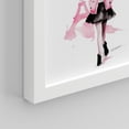thumbnail image 5 of PixonSign Framed Wall Art Fashion Sketch Paris France Eiffel Tower Perfume Posters, Set of 4 Pink Preppy Room Digital Art Minimalism Modern Canvas Prints for Home Decor - 8"x10" White, 5 of 5