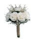 thumbnail image 1 of Yuarrent Flores artificiales duraderas para ramo de boda, ramo de novia de fiesta realista y ecológico Decoración Blanco, 1 of 6