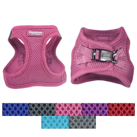 Downtown Pet Supply Best No Pull, Step in Adjustable Dog Harness with Padded Vest, Easy to Put on Small, Medium and Large Dogs (Pink, (What's The Best Harness For A Corgi)
