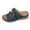 Blue, variant on Slippers for Women Casual Boho Slide Sandals Platform Beach Shoes Comfortable Slip on Shoes