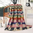 thumbnail image 3 of Pioneer Flower Blanket,Comfortable Soft Flannel Throw Blanket,All Season,Warm Lightweight Blankets for Sofa Bed Couch Living Room Chair,50"x60"(130x150cm), 3 of 4