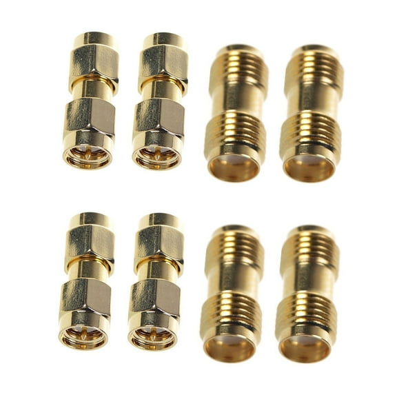 6 Pcs SMA Male to SMA Male Plug  6 Pcs SMA Female to SMA Female Jack Coaxial Adapter Connector