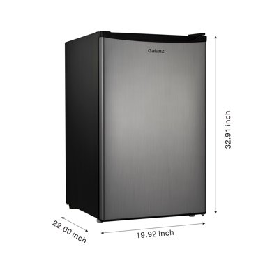 Buy Galanz 4 3 Cu Ft Single Door Compact Refrigerator With Chiller Gl43s5 Stainless Online In Indonesia 45373924