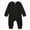 D72-Black, variant on 4-8 Months Newborn Unisex Infant Boy Girl Long Sleeve Romper Cotton Solid Bodysuit Jumpsuit Baby Outfits Dark Gray