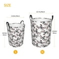 thumbnail image 2 of Lsque Bird pattern Laundry Hamper Basket, Tall Woven Rope Hamper Basket for Clothes, Lightweight Storage Basket, Collapsible Waterproof-Small, 2 of 8