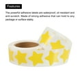 thumbnail image 3 of Star Stickers 1 Inch 1 Roll DIY Adhesive PVC Labels Notes, Greeting Cards, Gift Boxes, 500 Count/Roll Yellow, 3 of 6