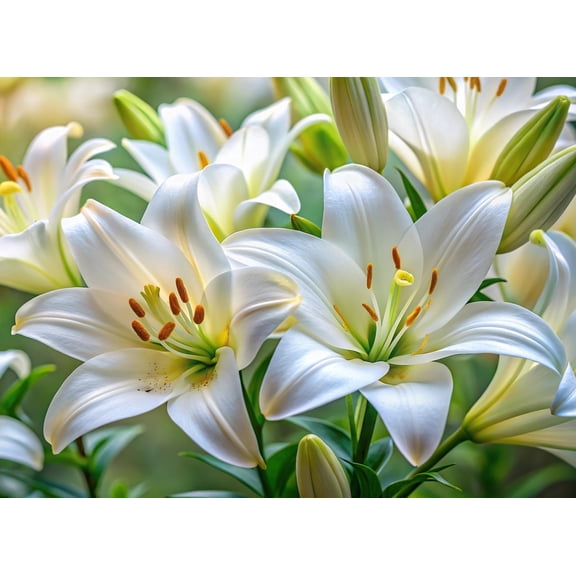 White Knight Lily Bulbs for Planting - Perennial Lilium Bulbs (3 Bulbs)