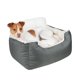 thumbnail image 3 of Best Pet Supplies - Asiento Elevador para Mascotas para Coche, camión y SUV de Viaje con cojín de Felpa Suave con Almohada Alta y Paredes, Ropa de Cama cómoda con Correas seguras, Color Gris, 3 of 4
