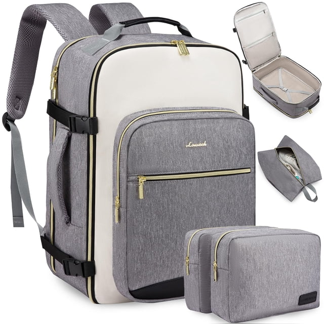 Mochila de viaje LOVEVOOK 50L impermeable para mujeres y hombres