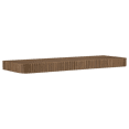 thumbnail image 2 of Bouclair Walnut Textured Wood Floating Shelf, 2 of 3