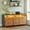 Rustic Brown, variant on SEDETA 6 Drawer File Cabinet with Power Strip, 47" Wood Mobile Lateral Filing Cabinet fits Legal/Letter/A4 Size for Home Office, Printer Stand with Storage Shelf and Led Lights, White