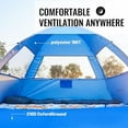 thumbnail image 6 of Pop-Up Beach Tent for 4 People - Instant Sun Shelter, Portable UV Protection Cabana for Family Outdoor, Camping & Travel, 6 of 7