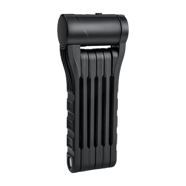 Candado de seguridad para bicicleta plegable perfecl de 6 articulaciones con llave y accesorios de aleación de zinc y portátil Negro
