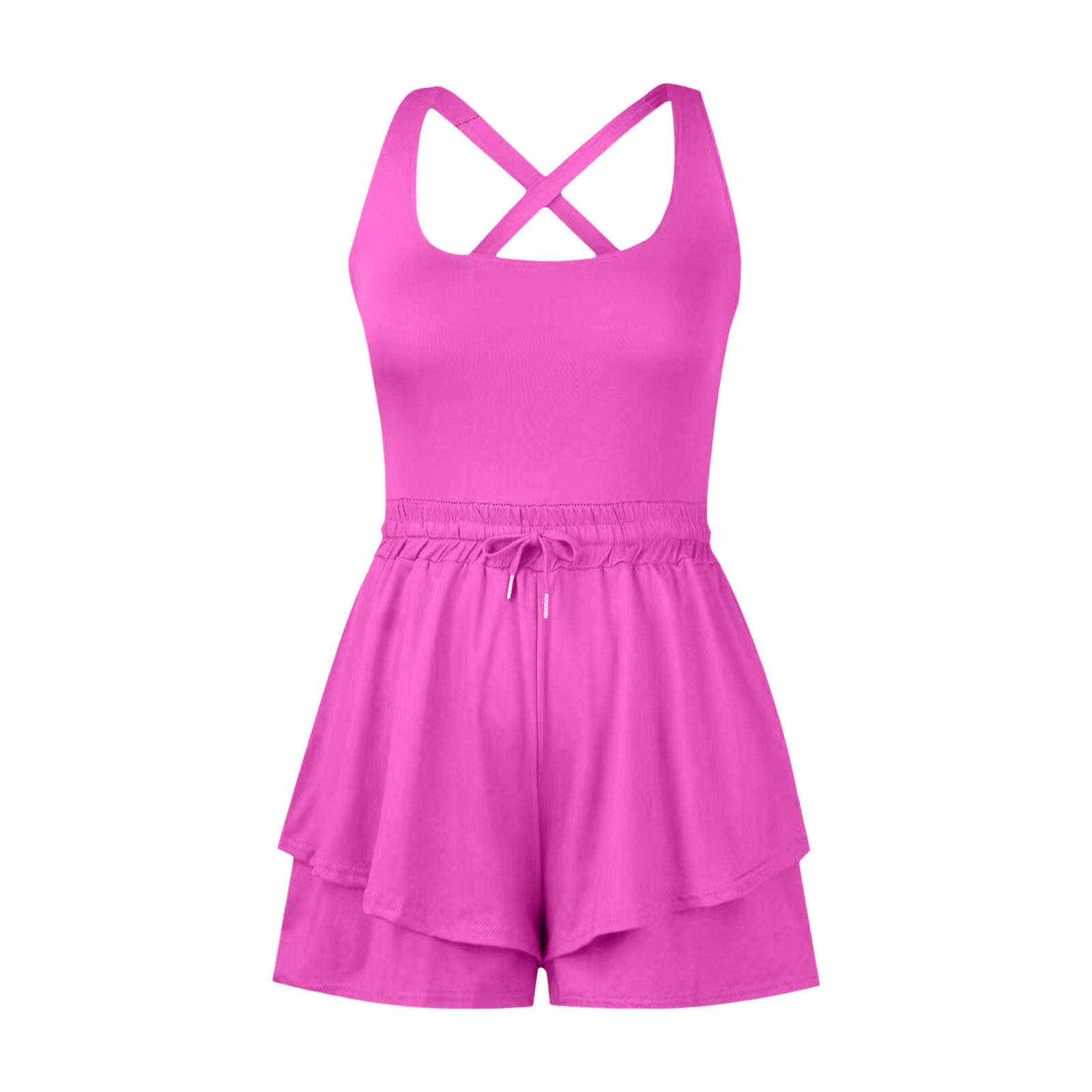 Summer Rompers For Women 2024 Tennis Skirt Dress Athletic Skort Romper Dress With Shorts Underneath Trendy Dressy Bodysuits Turtle Neck Long Sleeves Glittery Suit Women New Years Eve Outfit Velour