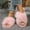 Pink, variant on Women's Slippers Solid Crisscross Open Toe Slippers Thick Sole Home Shoes